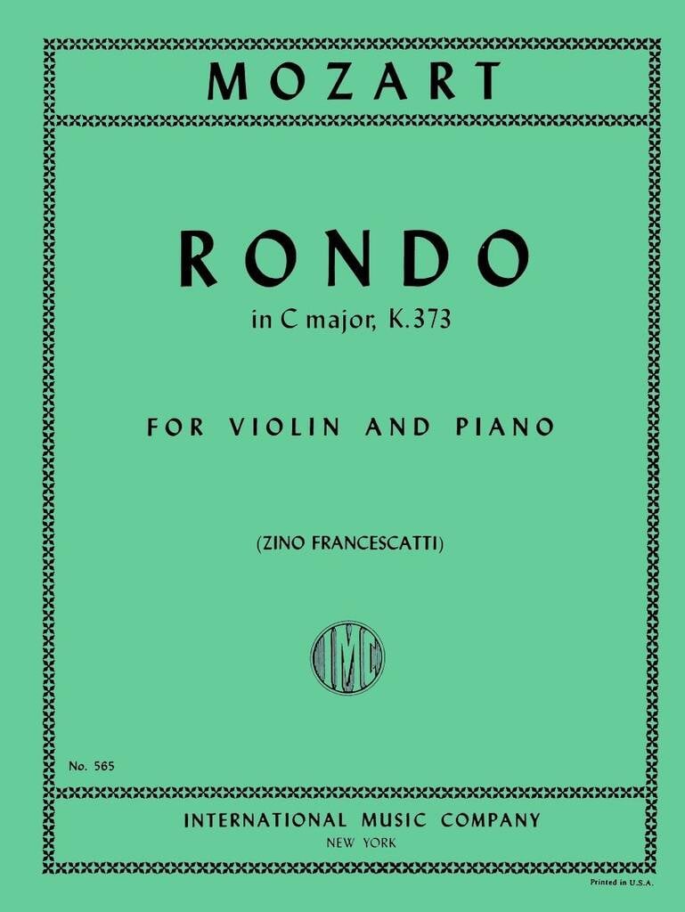 Rondo' K 373 Do (Francescatti)